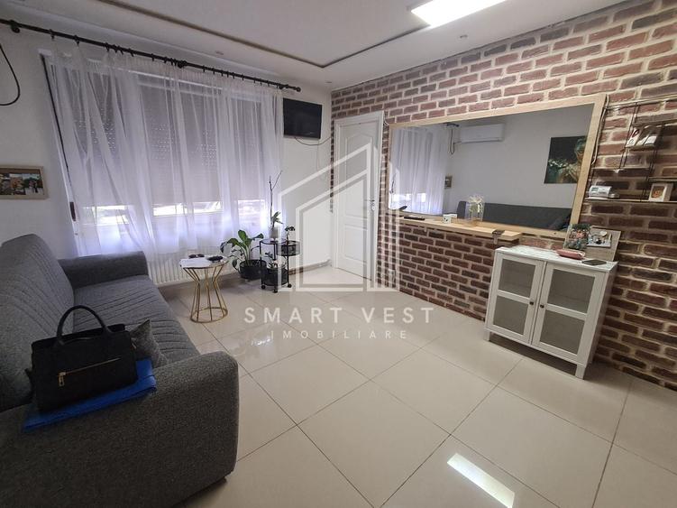 Apartament cu 2 camere semidecomandat, mobilat în Central