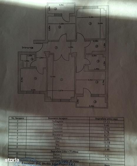 Apartament cu 4 camere decomandat în Găvana