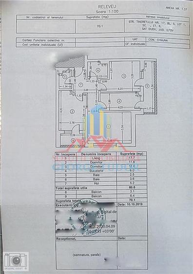 Apartament 3 camere decomandat, Avangarde City, Bl. 5, Str. Tineretului 17, Chia - 34