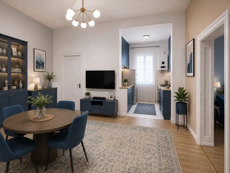 Apartament cu 2 camere circular, mobilat în Ultracentral