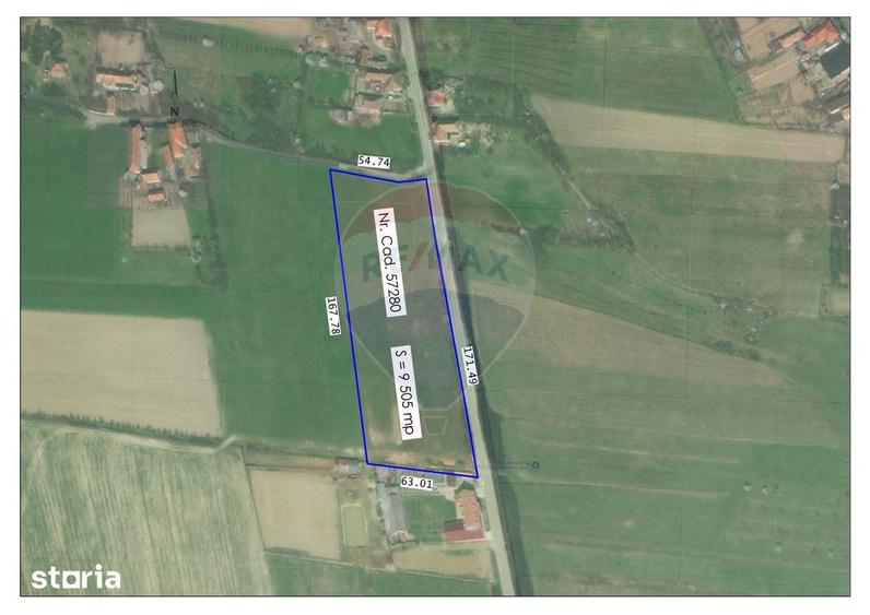 Teren de 9505 mp, în Girișu de Criș