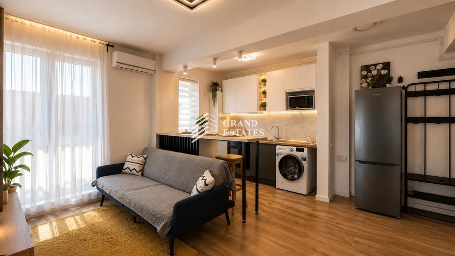 Apartament cu 2 camere semidecomandat, mobilat în Otopeni