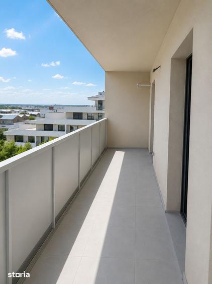 Apartament nou cu 2 camere, terasa spectaculoasa de 24 mp si parcare s - 1
