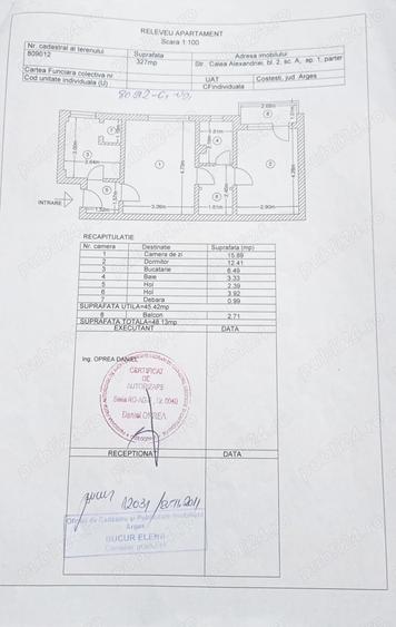 Vand apartament cu 2 camere in ora? Coste?ti - 7