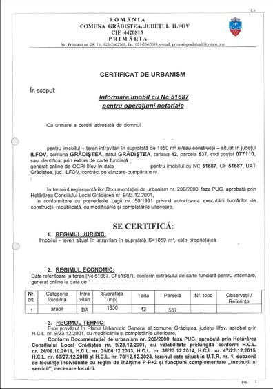 Teren intravilan 1850 mp – Gradistea, Ilfov | Dubla deschidere stradala - 3