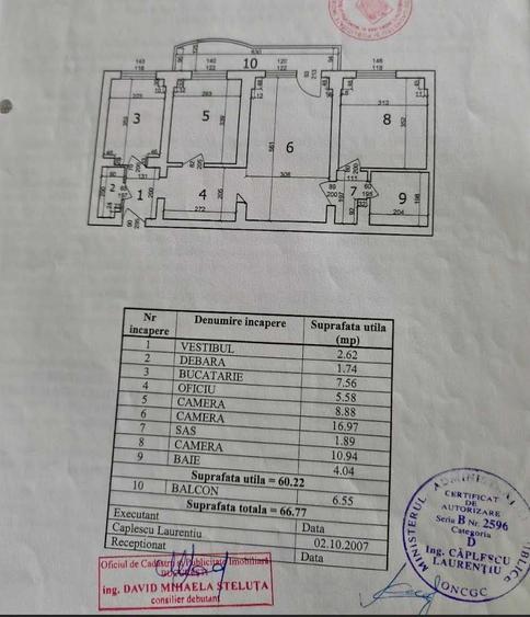 Apartament cu 3 camere semidecomandat în 13 Septembrie