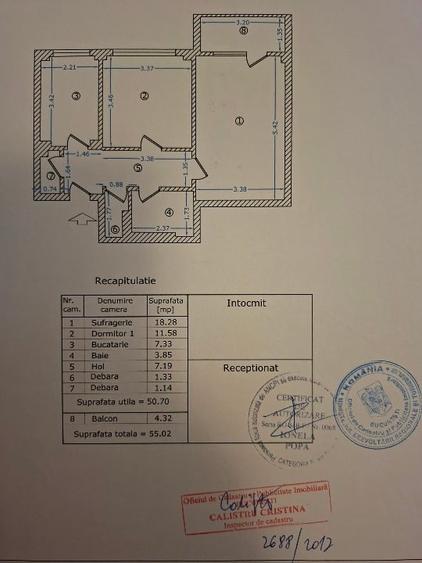 Apartament cu 2 camere decomandat, mobilat în Colentina