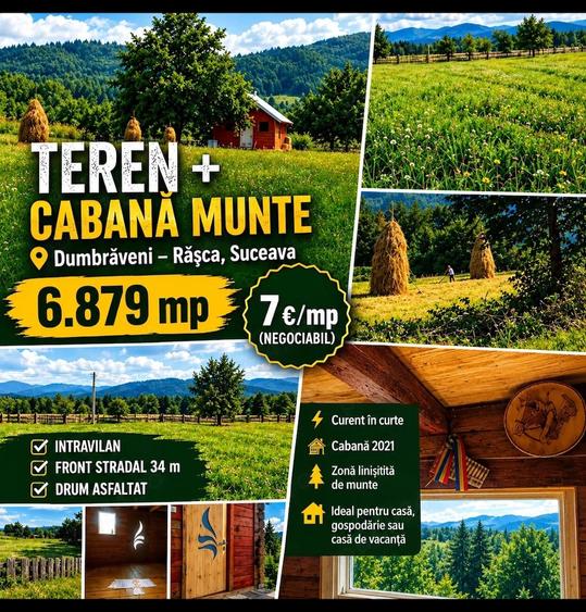 Teren de 6879 mp, în Dumbrăveni