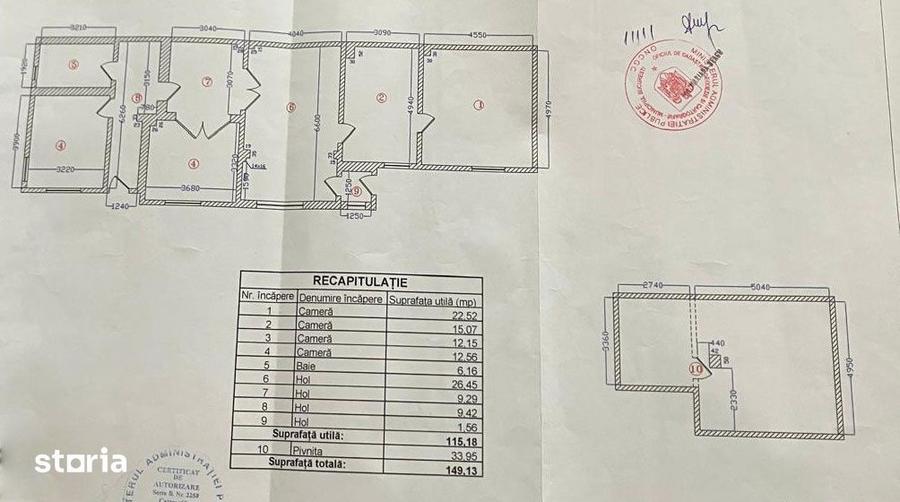 Casă cu 5 camere cu Teren 300 Mp în Vatra Luminoasă