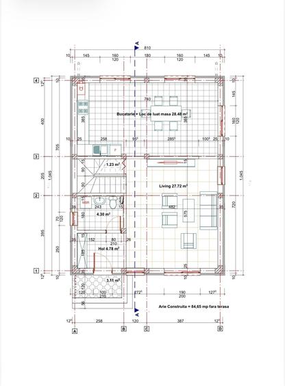Casă cu 4 camere cu Teren 270 Mp în Central