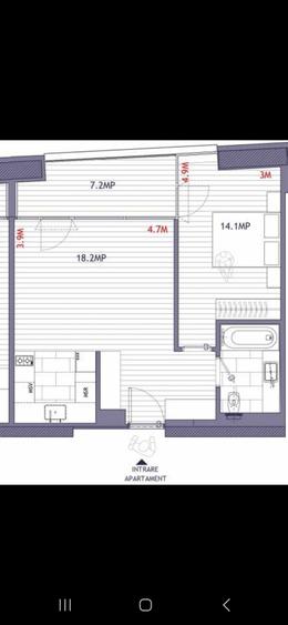 Apartament cu 2 camere semidecomandat în Barbu Văcărescu