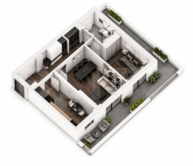 Apartament cu 2 camere decomandat în Central — fotografia 1