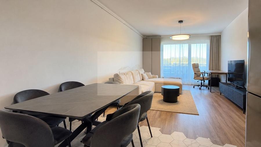 Apartament cu 2 camere semidecomandat, mobilat în Între Lacuri