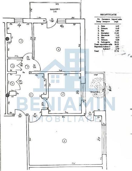 Apartament cu 2 camere decomandat în 1 Mai
