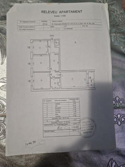 Apartament cu 3 camere decomandat, mobilat în Gară