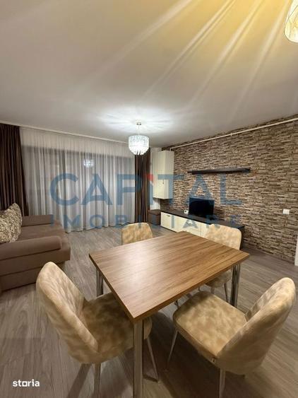 Apartament cu 2 camere semidecomandat, mobilat în Între Lacuri