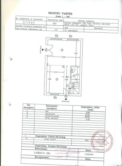 Casă cu 4 camere cu Teren 223 Mp în Domnești