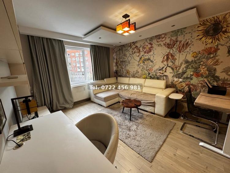 Apartament cu 2 camere semidecomandat, mobilat în Cișmigiu