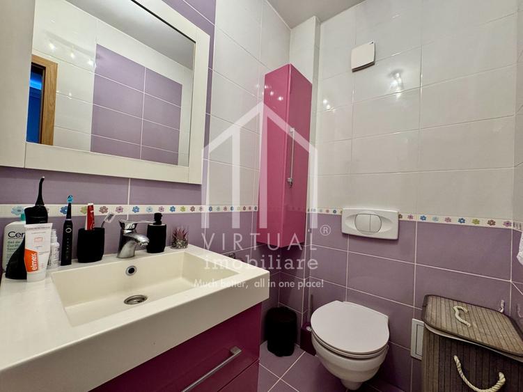 Apartament cu 3 camere semidecomandat, mobilat în Terezian