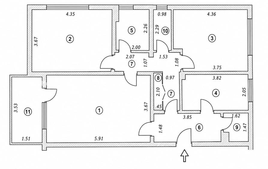 Apartament cu 3 camere decomandat, mobilat în Drumul Taberei
