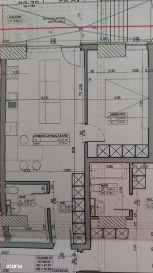 Apartament cu 2 camere în Central