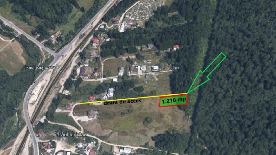 Teren Construcții intravilan de 1270 mp, în Malul Ursului