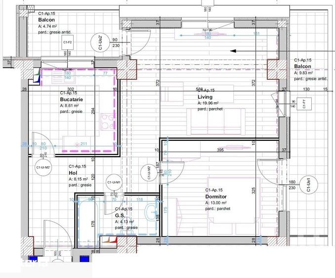INTABULAT Apartament 2 camere dec. BLOC NOU aproape de bvd. POITIERS - 10
