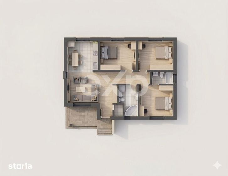 TVA inclus | Case individuale 4 camere Trivale | zona Colina Verde - M - 2