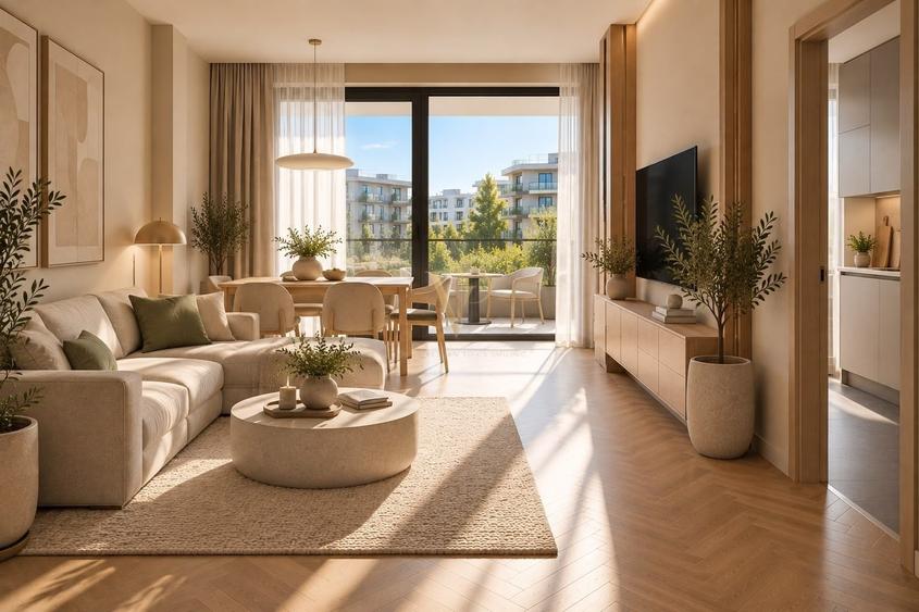 Apartament cu 2 camere decomandat în Ștefăneștii de Jos