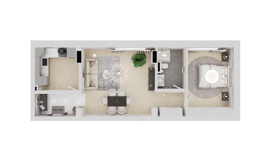 Apartament cu 2 camere decomandat în Tomis Nord