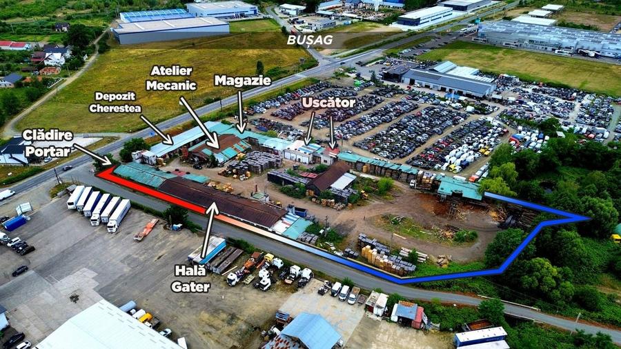 Spațiu industrial, de 1,500 mp, în Bușag
