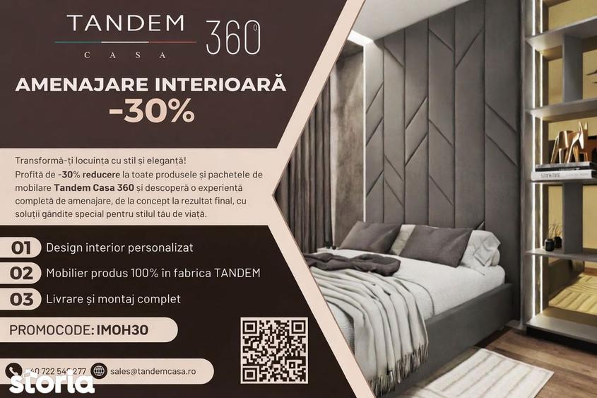 Apartament cu 2 camere semidecomandat în Tei