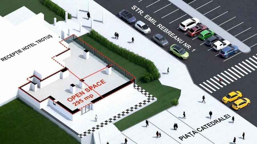 Spațiu comercial, de 295 mp, în Ultracentral