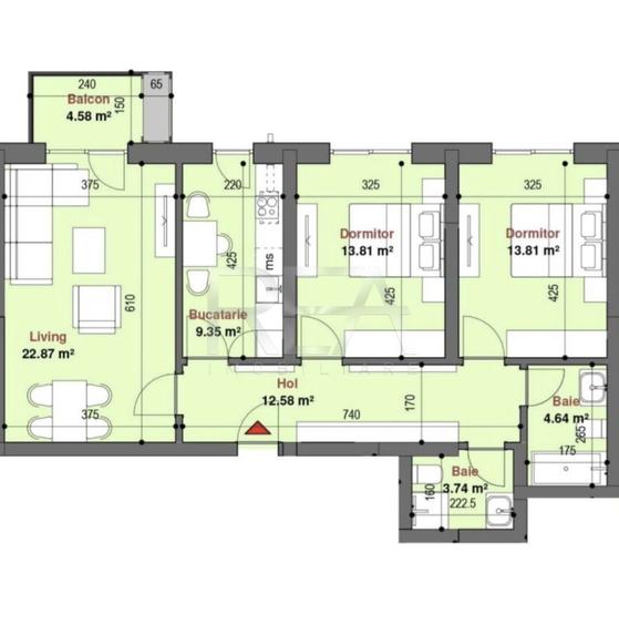 3 camere, 7/11, 85,38mp, 2 locuri parcare-Exigent Plaza-Faza 5 - 4