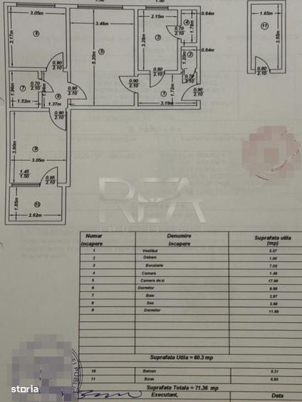 3 camere, 71mp, centrala, anvelopat, boxa-Drumul Taberei - 9