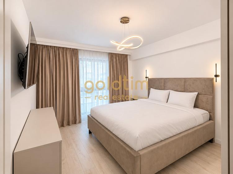 Apartament cu 2 camere semidecomandat, mobilat în Pipera