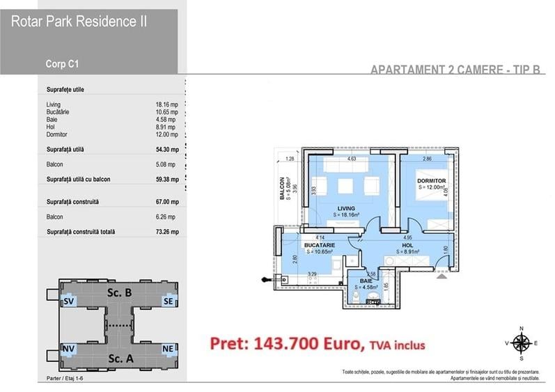 2 camere -Militari-Rotar Park Residence-2 -200m Iuliu Maniu - 4