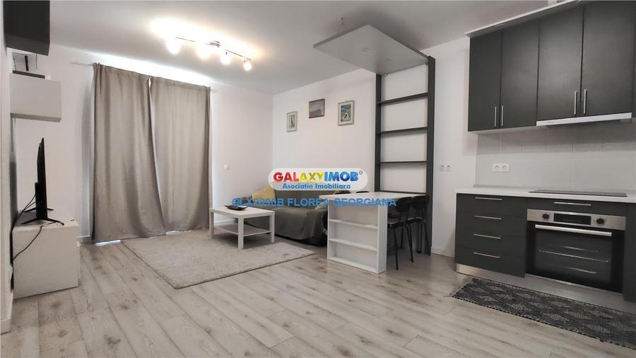 Apartament cu 2 camere semidecomandat, mobilat în Băneasa