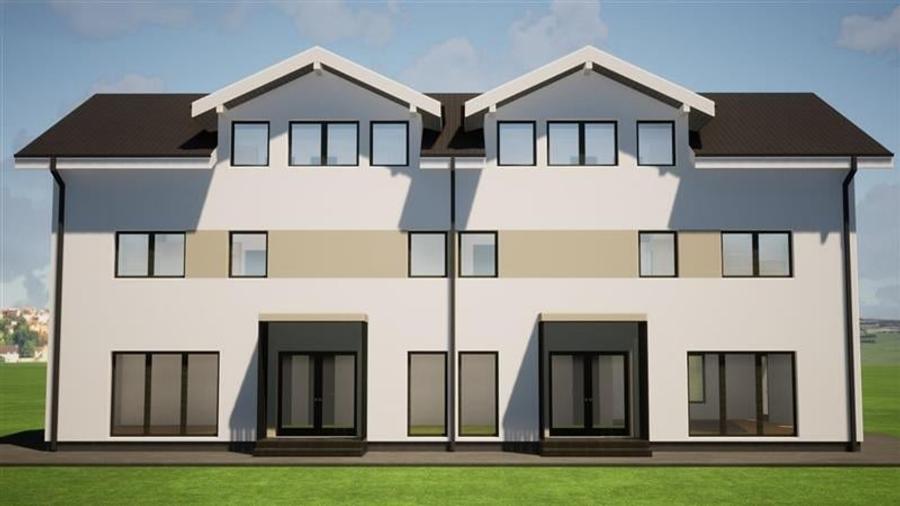 Duplex cu 4 camere cu Teren 210 Mp în Tărlungeni