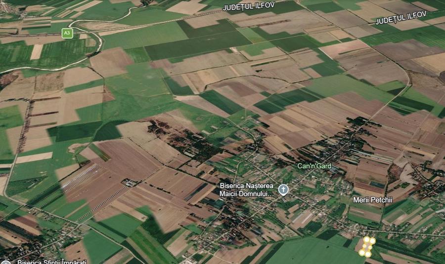 Teren agricol intravilan de 3300 mp, în Merii Petchii