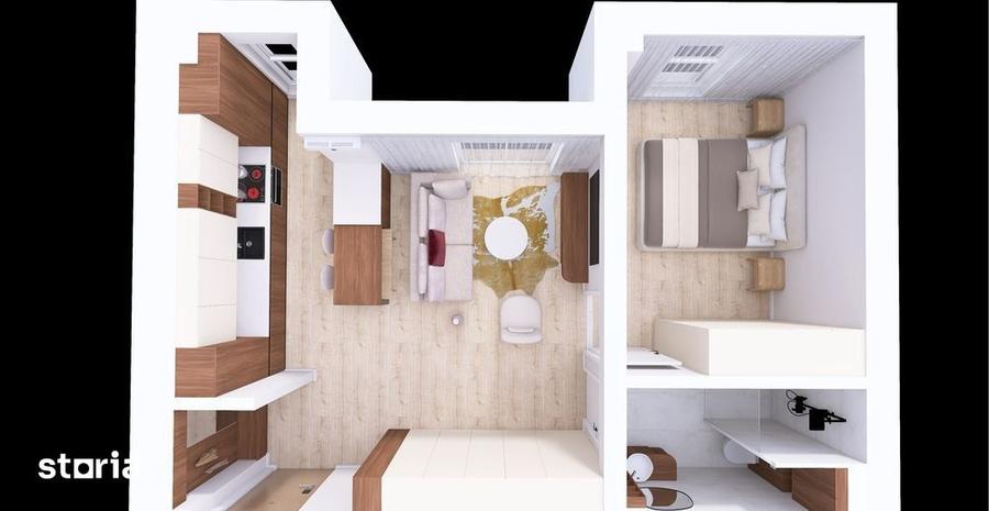 Apartament cu 2 camere semidecomandat în Florești — fotografia 1