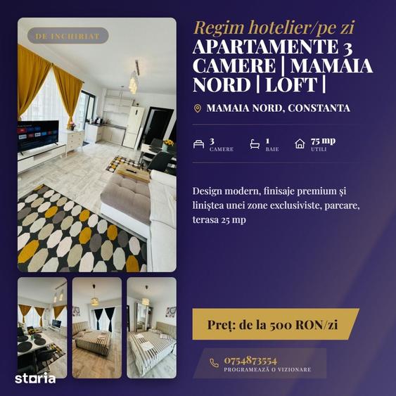 Apartament cu 3 camere în Nord