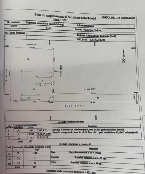 Casă cu 3 camere în Aurești