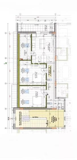 Apartament cu 3 camere semidecomandat în Florești
