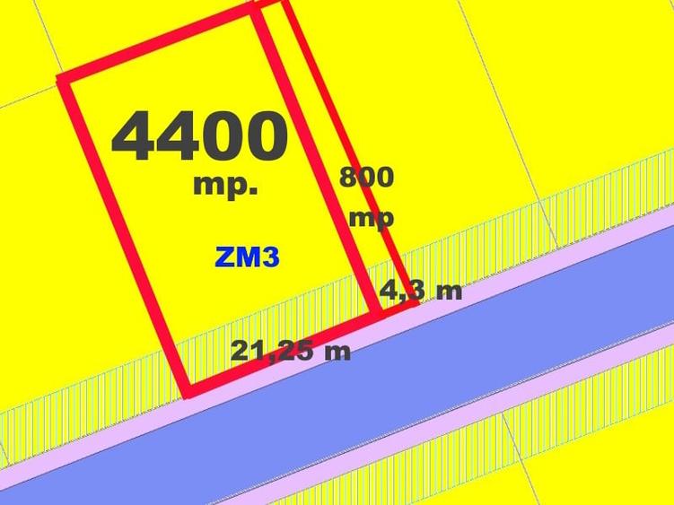 Teren Construcții intravilan de 4418 mp, în Cetate