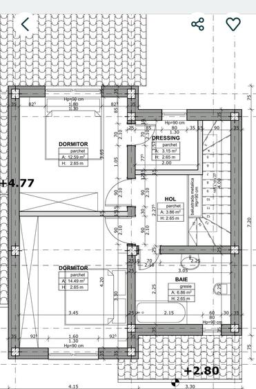 Duplex cu 3 camere cu Canalizare în Moșnița Nouă