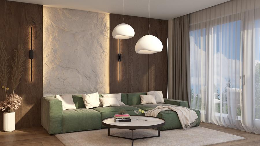 Penthouse cu 4 camere semidecomandat în Furnica