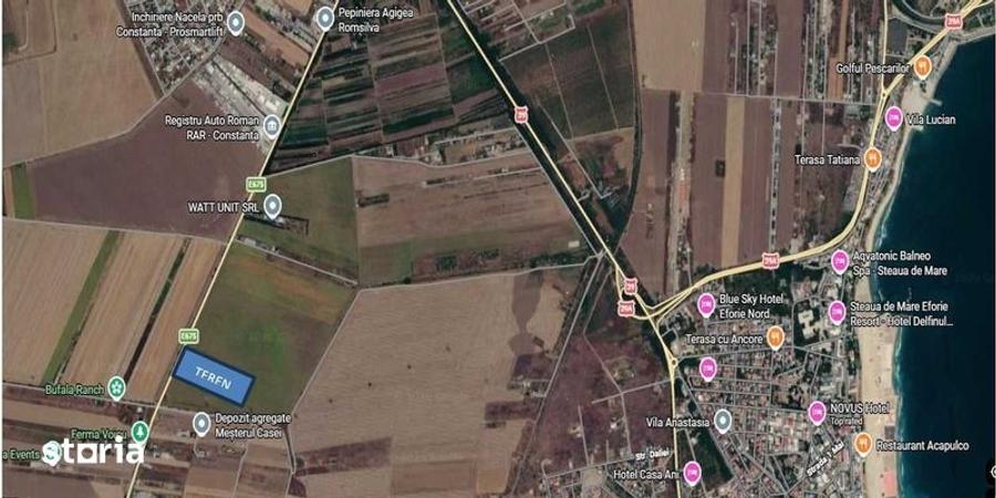 Teren de 1000 mp, în Agigea