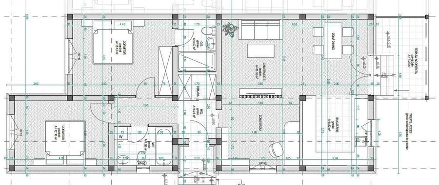 Duplex cu 4 camere cu Canalizare în Moșnița Nouă