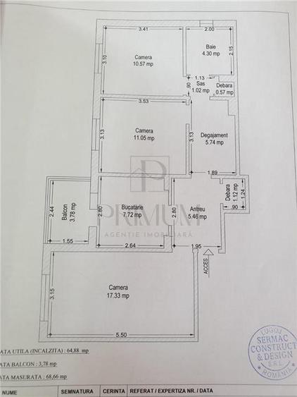 Apartament cu 3 camere decomandat, mobilat în Circumvalațiunii